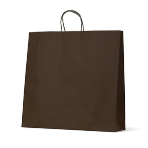 Black Budget Large Paper Carry Bags on Brown Kraft
