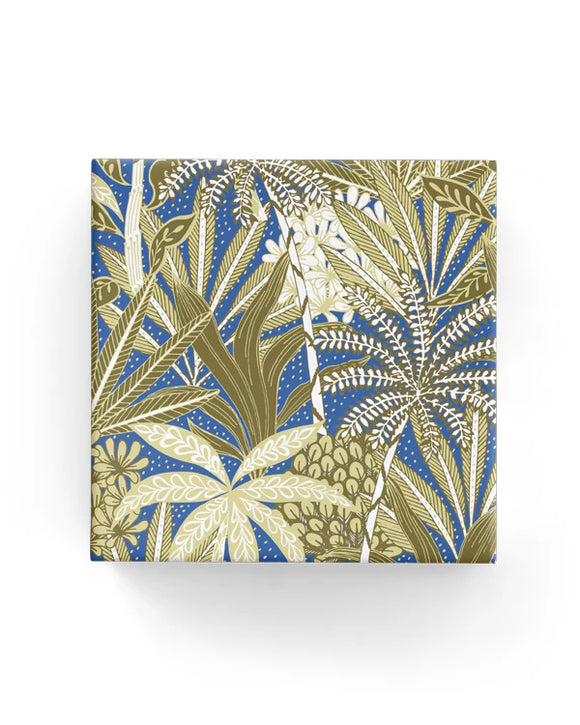 Botanical Gardens Olive Blue Wrapping on Matte White Paper *New Design *