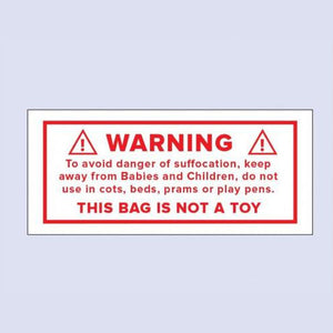 Warning this is not a Toy Adhesive Labels