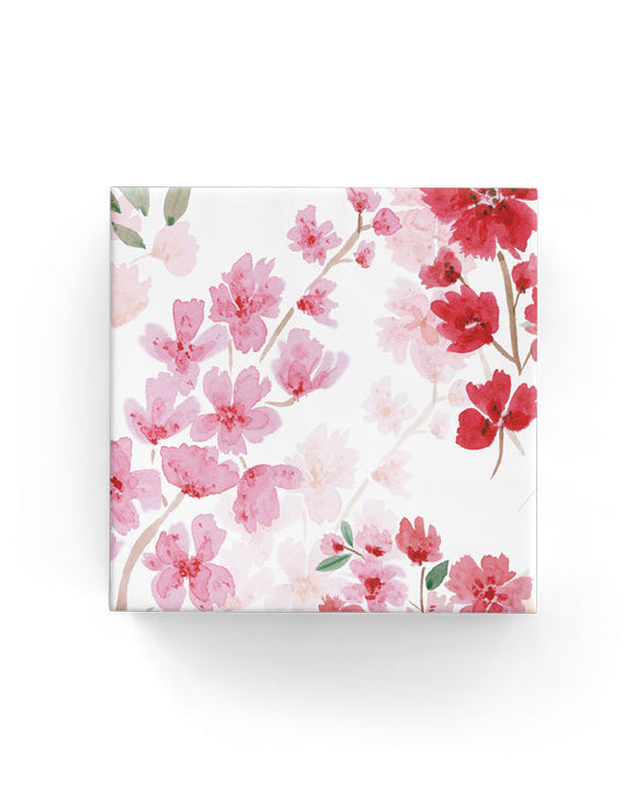 Cherry Blossom Wrapping on Matte White Paper