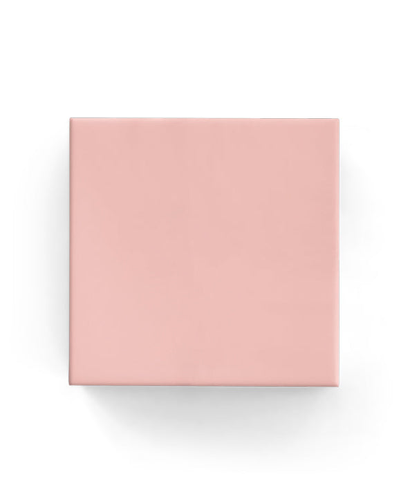 Dusty Pink Wrapping on Matte White Paper