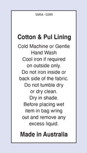 Cotton and PUL Lining  MIA Satin Fabric