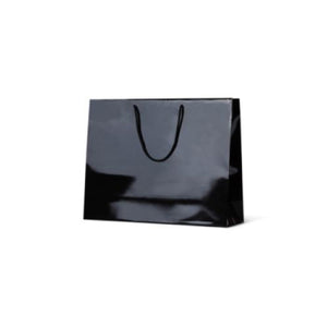 Gloss Laminated Paper Bag Black Galleria / Ex Large