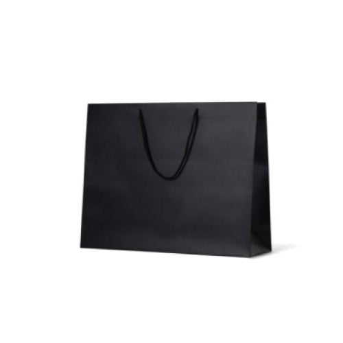 Matte Laminated Paper Bag Black Galleria / Ex Large