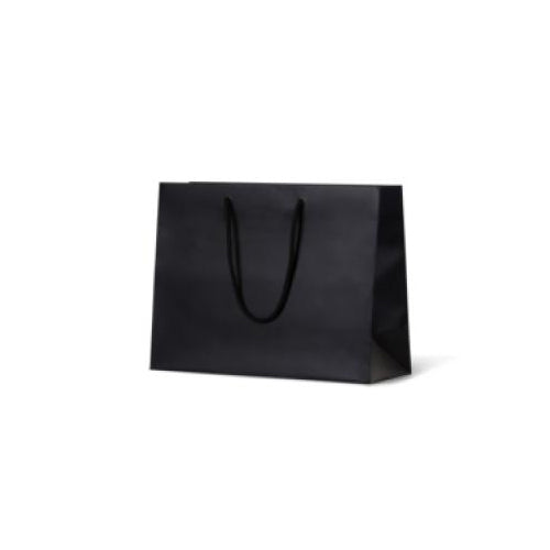 Matte Laminated Paper Bag Black Madison / Large