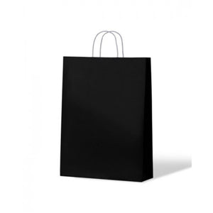 Kraft Carnival Paper Carry Bags Black Midi/Medium