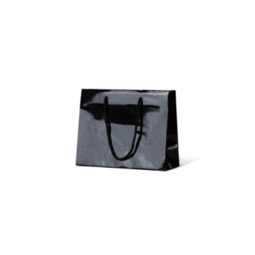 Gloss Laminated Paper Bag Black Emerald / Small