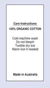 100 % Organic Cotton MIA on Satin Fabric