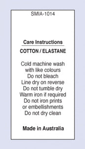 Cotton Elastane Do Not Iron Print or Embellishments MIA on Satin Fabric