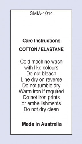 Cotton Elastane Do Not Iron Print or Embellishments MIA on Satin Fabric