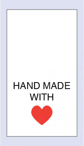 Hand Made with Love Red Heart