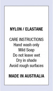 Nylon / Elastane Hand Wash MIA on Satin Fabric