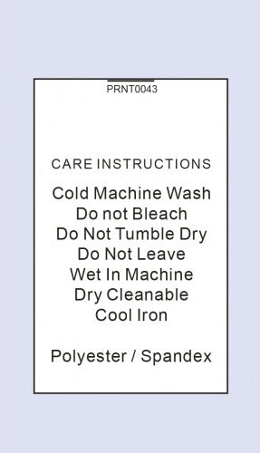 Polyester Spandex Cold Wash