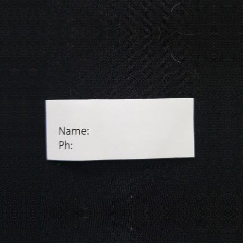 Clothing Name Label