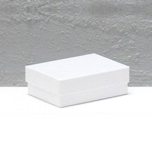 Cotton Fill Jewellery Box White Kraft 54mm x 79mm  x 25mm CF32