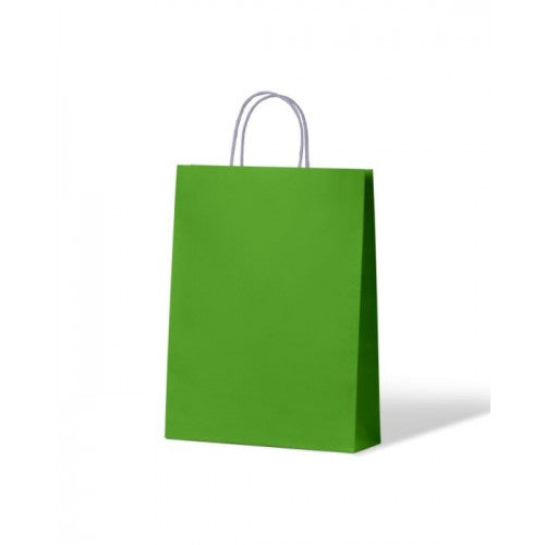 Kraft Carnival Paper Carry Bags Green Small