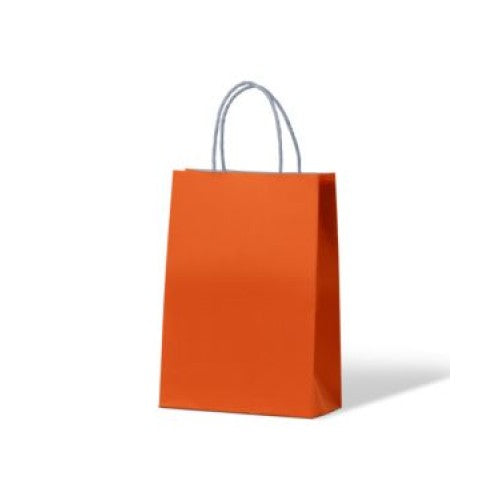 Kraft Carnival Paper Carry Bags Orange Junior