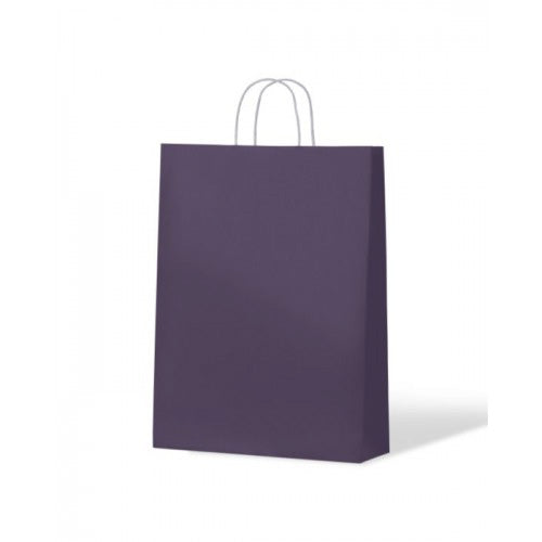 Kraft Carnival Paper Carry Bags Purple Midi/Medium