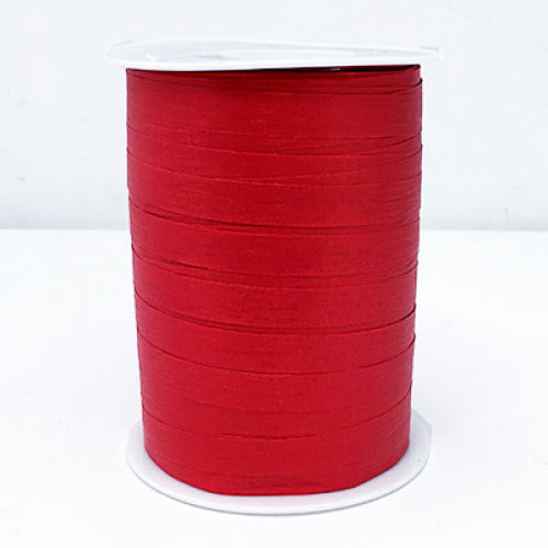 Matte Curling Ribbon Red 10 mm x 250 Metres
