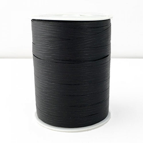 Matte Curling Ribbon Black 10 mm x 250 Metres