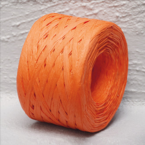 Paper Raffia Orange 4 mm x 100 Metres