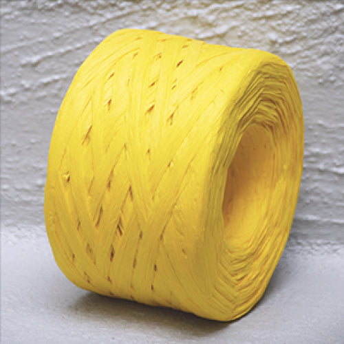 Paper Raffia Yellow 4 mm x 100 Metres