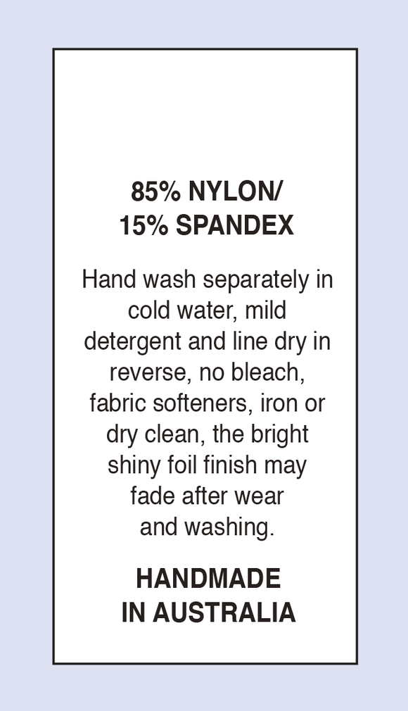 85 % Nylon 15 % Spandex MIA on Soft Satin Fabric