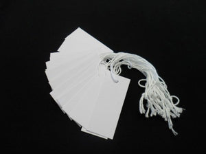 Swing Tags Small White Recycled