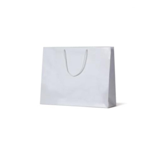 Gloss Laminated Paper Bag White Galleria /Ex Large