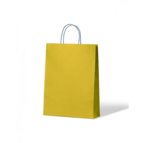 Kraft Carnival Paper Carry Bags Yellow Small