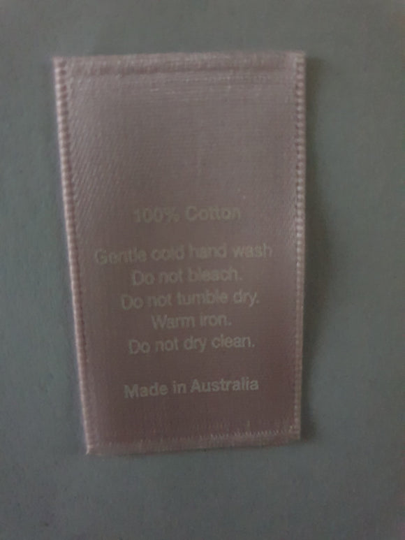100 % Cotton MIA on Pink Satin Special
