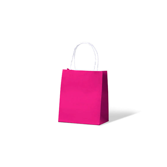Kraft Carnival Paper Carry Bags Pink Baby/Toddler