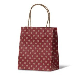 Spot Red Kraft Baby/ Toddler Paper Bag