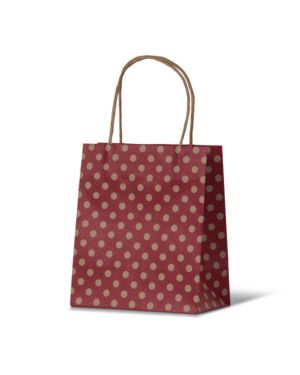 Spot Red Kraft Baby/ Toddler Paper Bag