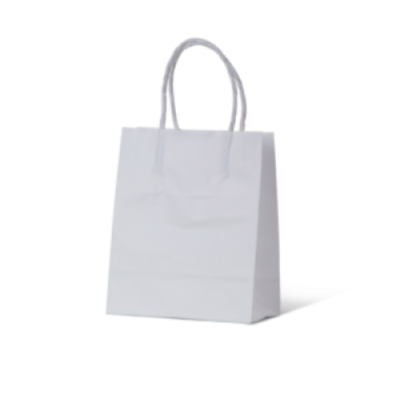 White Kraft Paper Carry Bags Baby/Toddler 25 % Off