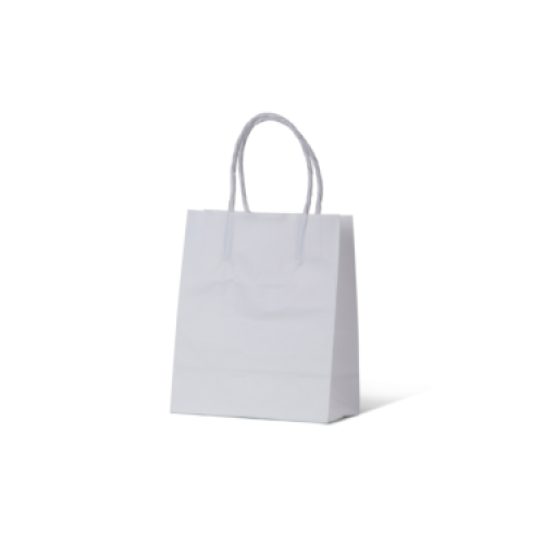 White Kraft Paper Carry Bags Baby/Toddler